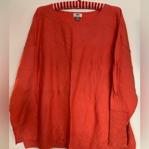 Gently used light weight coral old navy sweater